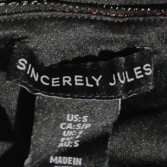 Sequin Strapless Top - Red - Picture 5 of 6